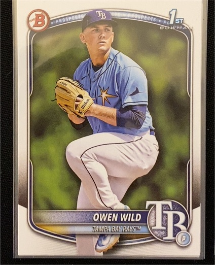 2025 Bowman #BP-14 Owen Wild — front