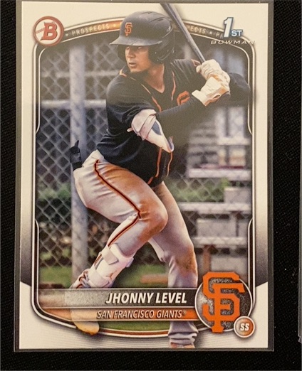 2025 Bowman Prospects #BP-147 Jhonny Level — front