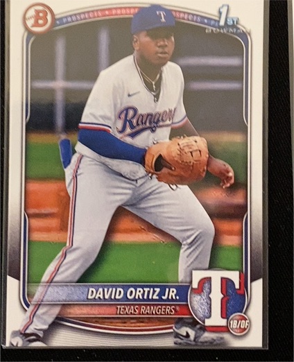 2025 Bowman 1st Prospect #BP-29 David Ortiz Jr. — front