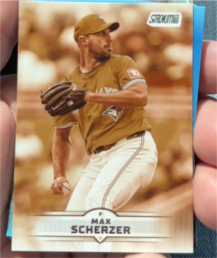 2025 Topps Stadium Club #136 Max Scherzer Sepia Parallel — front