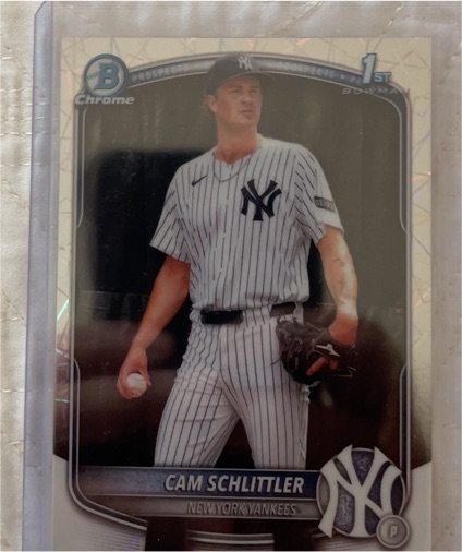 2025 Bowman Chrome #BCP-166 Cam Schlittler — front