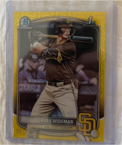 2025 Bowman Chrome Draft #BDC-190 Ryan Wideman — front