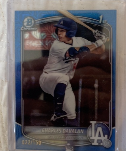 2025 Bowman Chrome Draft #BDC-96 Charles Davalan — front