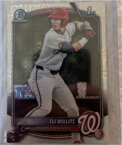 2025 Bowman Chrome Draft #BDC-1 Eli Willits — front