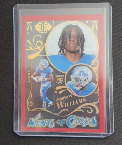 2022 Panini Illusions #KC-20 Jameson Williams King of Cards — front