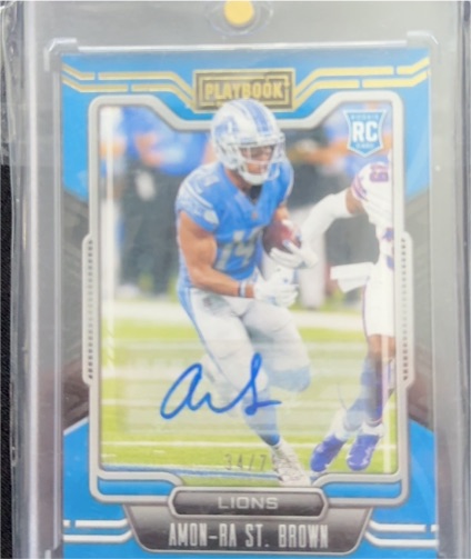 2021 Panini Playbook #131 Amon-Ra St. Brown — front