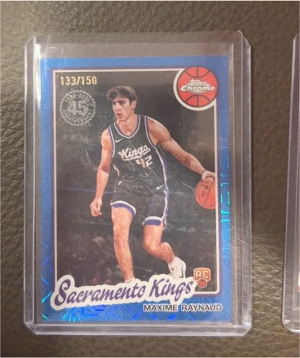 2025-26 Topps #TC-MR Maxime Raynaud 1980-81 Topps Chrome Basketball — front