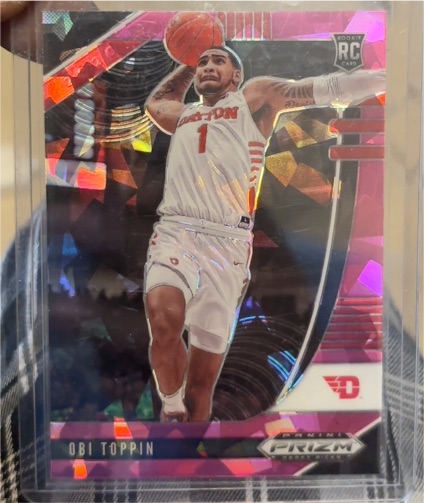 2020-21 Panini Prizm Draft Picks #7 Obi Toppin — front