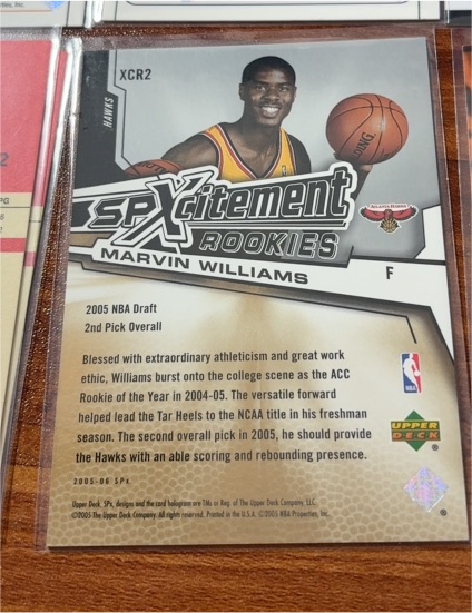 2005-06 Upper Deck SPx SPxcitement Rookies #XCR2 Marvin Williams — front