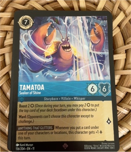 2023 Disney Lorcana Winterspell #156 Tamatoa - Seeker of Shine — front