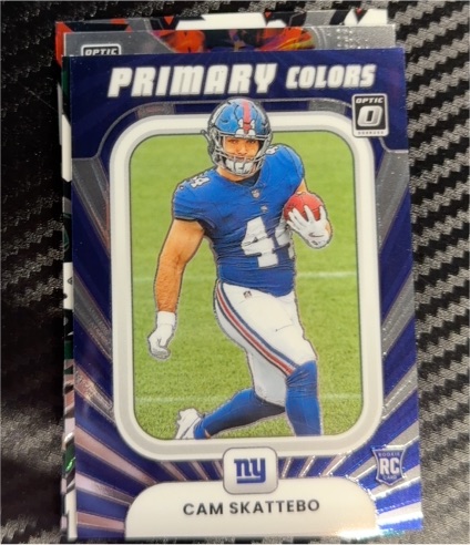 2025 Panini Donruss Optic #11 Cam Skattebo Primary Colors Rookie — front