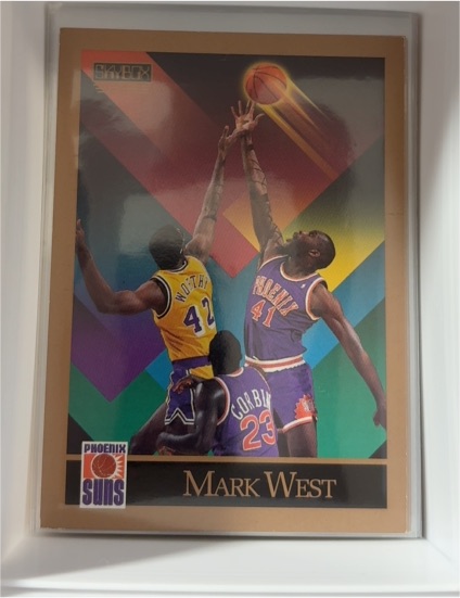 1990-91 SkyBox #230 Mark West — front