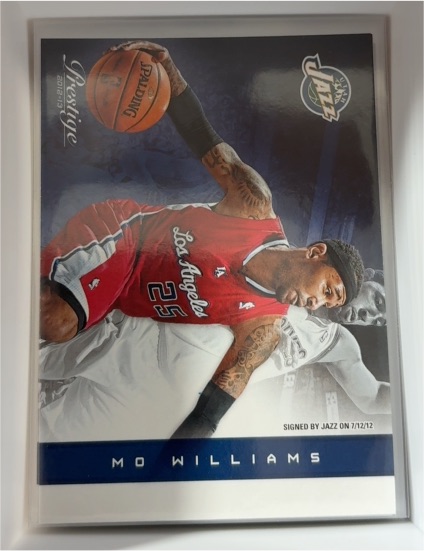 2012-13 Panini Prestige #143 Mo Williams Utah Jazz — front