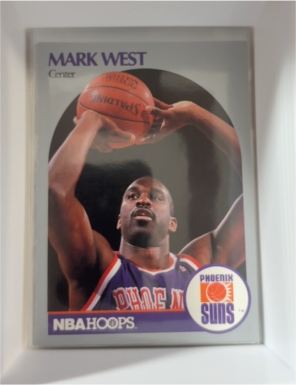 1990-91 Hoops #242 Mark West Phoenix Suns — front