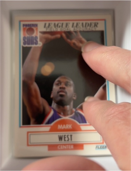 1990-91 Fleer #153 Mark West — front