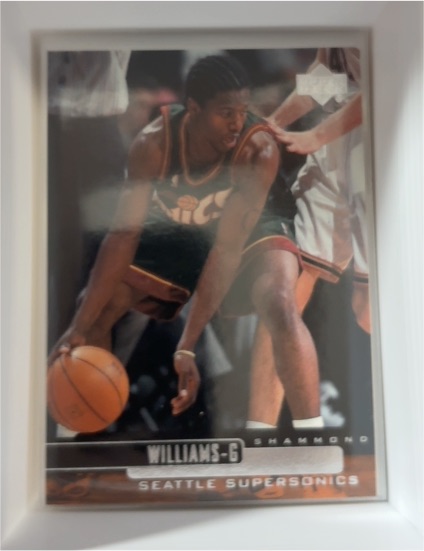 1999-00 Upper Deck #296 Shammond Williams — front
