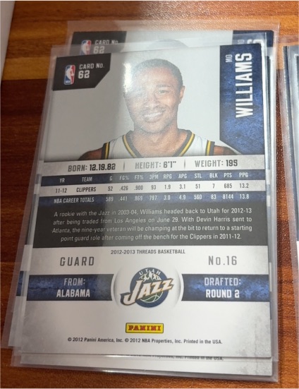 2012-13 Panini Threads #16 Deron Williams — front