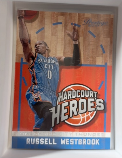 2013-14 Panini Prestige Hardcourt Heroes #19 Russell Westbrook — front