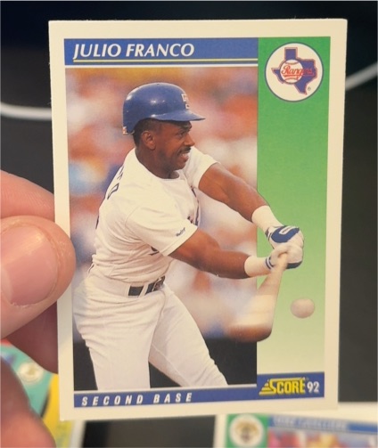 1992 Score #108 Julio Franco — front