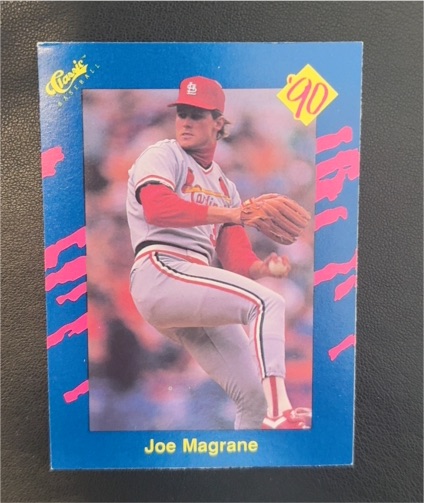 1990 Classic Blue #145 Joe Magrane — front