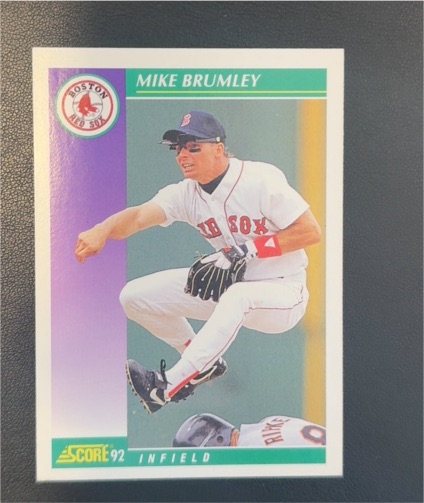 1992 Score #363 Mike Brumley — front