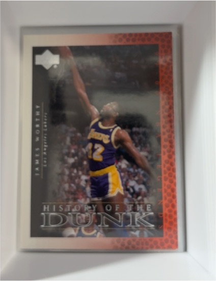 1999-00 Upper Deck NBA Legends History of the Dunk #58 James Worthy — front