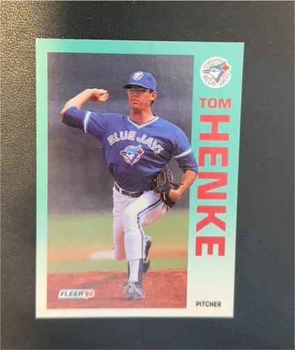 1992 Fleer #176 Tom Henke — front