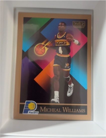 1990-91 SkyBox #388 Micheal Williams Indiana Pacers — front