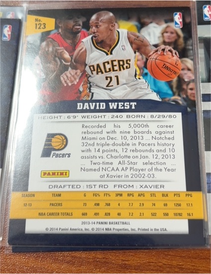 2012-13 Panini Past & Present #2 David West — front