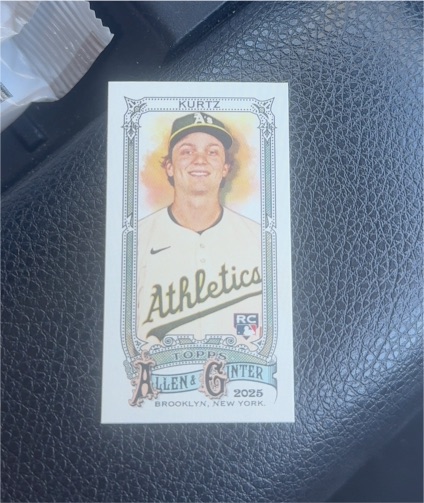 2025 Topps Allen & Ginter #296 Nick Kurtz — front