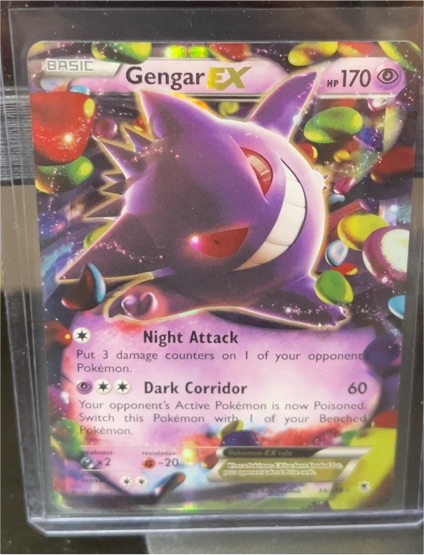 2014 Pokémon Phantom Forces #34 Gengar EX — front