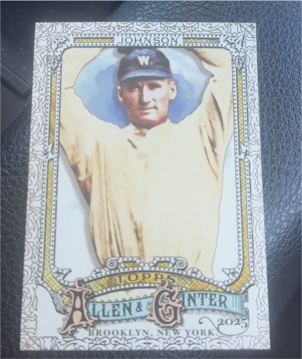 2025 Topps Allen & Ginter #332 Walter Johnson — front