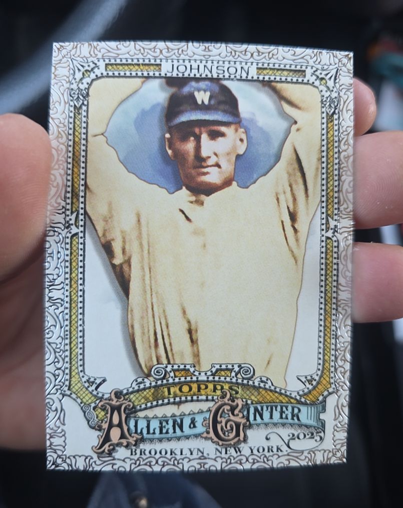 2025 Topps Allen & Ginter #332 Walter Johnson — front