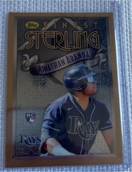 2023 Topps Finest Flashbacks Sterling #1 Jonathan Aranda — front
