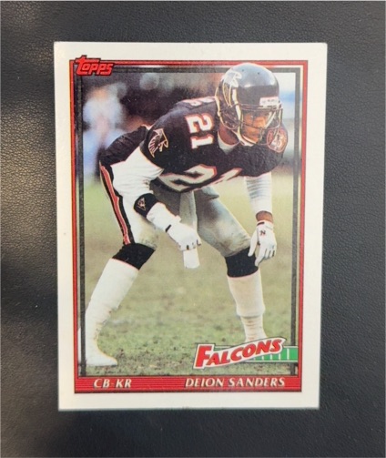 1991 Topps #582 Deion Sanders — front