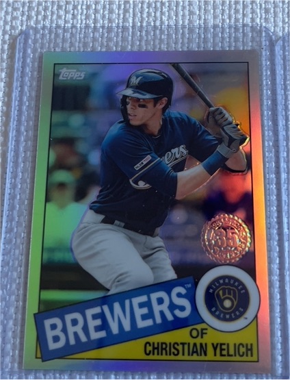 2020 Topps Chrome 1985 #85TC-15 Christian Yelich — front