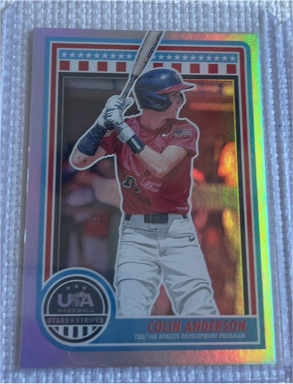 2025 Panini USA Baseball Stars & Stripes #192 Colin Anderson — front