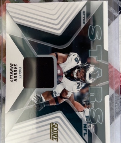 2025 Panini Score Stars of the NFL #SNJ-SBY Saquon Barkley — front
