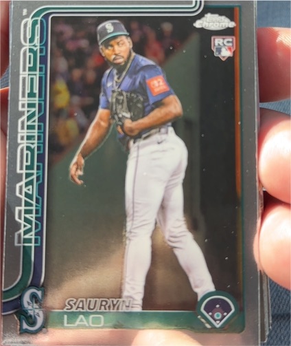 2025 Topps Chrome Update #USC198 Sauryn Lao — front