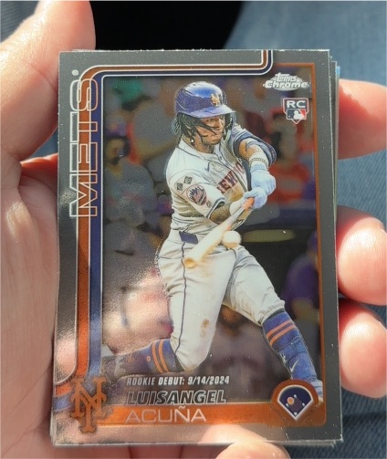 2025 Topps Chrome Update #USC53 Luisangel Acuna — front