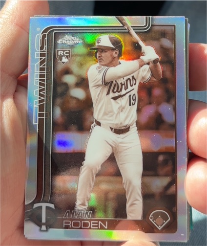 2025 Topps Chrome Update #USC41 Alan Roden Sepia Refractor Rookie — front