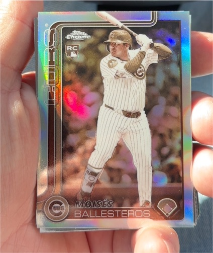 2025 Topps Chrome Update Series #USC93 Moisés Ballesteros Sepia Refractor — front