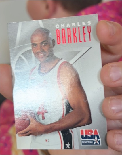 1996 SkyBox Texaco USA Basketball #1 Charles Barkley — front