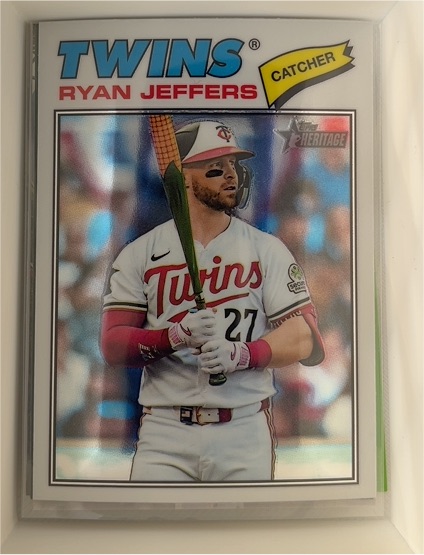 2026 Topps Heritage Chrome #226 Ryan Jeffers — front