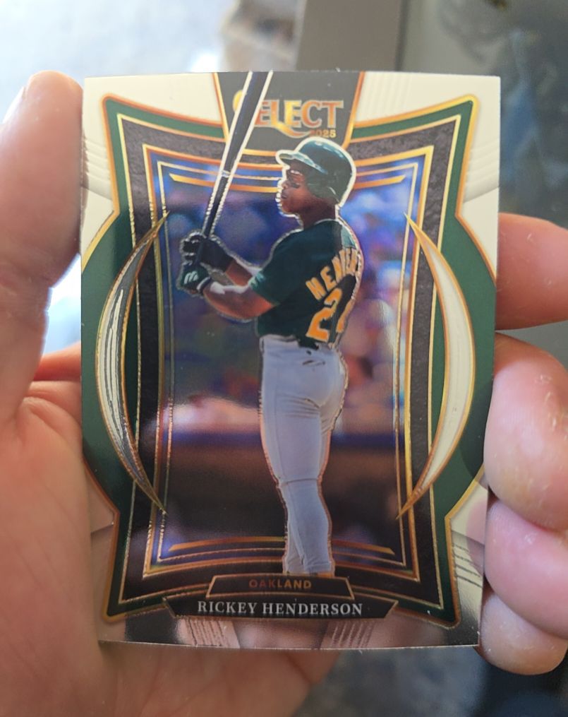 2025 Panini Select #3 Rickey Henderson — front