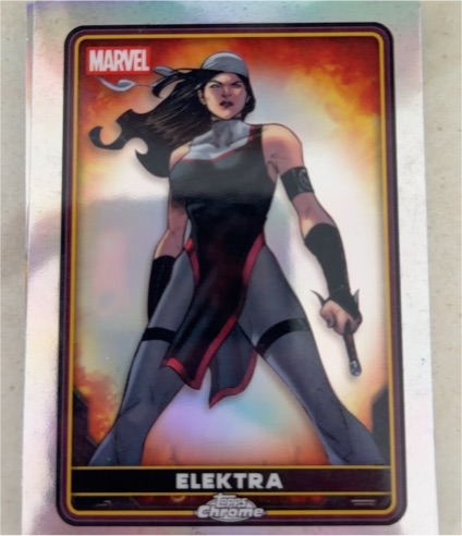 2025 Topps Chrome Deadpool #17 Elektra — front
