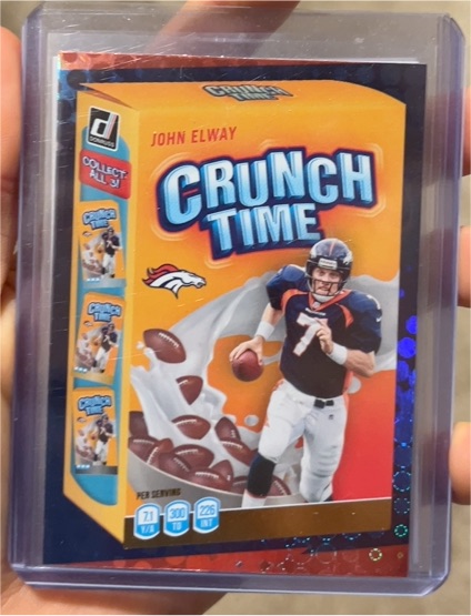 2022 Panini Donruss #CT-12 John Elway Crunch Time Galactic — front