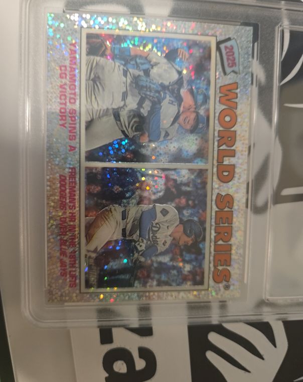 2026 Topps Heritage #311 Yoshinobu Yamamoto & Freddie Freeman — front