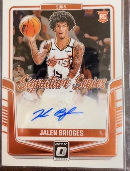 2024-25 Donruss Optic Signature Series #SS-BRD Jalen Bridges — front