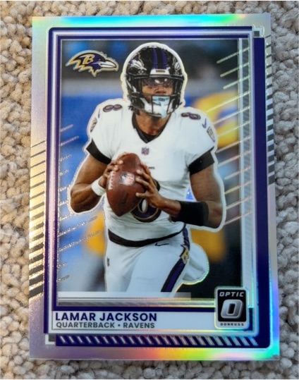 2025 Panini Donruss Optic #80 Lamar Jackson — front